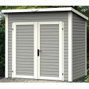 Massief houten berging 3,16 vierkante meter - 19mm Skur 3 Grijs - Baltic