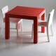 Jut Mesa 90 Table Haute Vondom Rouge