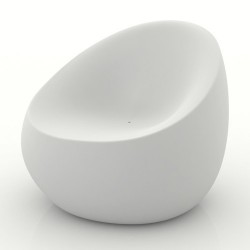 Stone armchair Vondom white