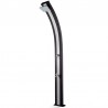 Douche Solaire Spring 30 Litres Aluminium Anthracite et Inox avec Rince Pied