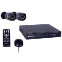 CCTV com fio com gravador de 4 canais vem com 2 câmeras ao ar livre Smartwares