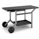 Rolling table steel black and light grey for Planchas forge Adour