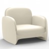 Fauteuil Vondom Lounge Pezzettina Ecru Mat