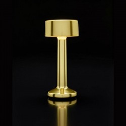 Luz de mesa Imagilights Led Wireless Collection Moments Cilindro de bronce