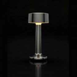 Table Light Imagilights Led Wireless Collection Moments Lava Grey Cylinder