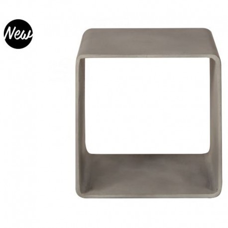 Cube de Rangement en Vernis Béton Gris Intense Hoi KosyForm