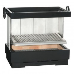 BarBecue Escalor to Install or Recessed in Refractory Bricks and Steel