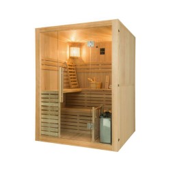Traditional Sense 4-seat Sauna Pack complete with Harvia stove 4.5 kW - stones and accessories