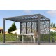 Lame orientabili bioclimatiche Pergola 11m2 e facciata Brise-Vue 3,6 m