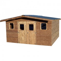Habrita Solid Wood Garden Shelter 12.3 sqm and 42mm planks