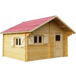 Theora Garden Shelter in Habrita Solid Wood 7.33 m2 with Onduline Roof Theora Garden Shelter in Habrita Solid Wood 7.33 m2 with Onduline Roof