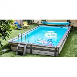 Zodiac Azteck Semi-buried rectangular pool 530 x 365