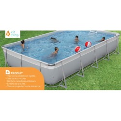 Kit EASY Freestanding Tubular Pool Complete 566 x 306 Liner Zodiac Type