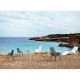 Lot de 4 Chaises Vondom Ibiza avec accoudoirs Ecru