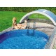Pool shelter in Aluminum and Polycarbonate 394 x 854 x 140