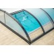 Pool-Schutz aus Aluminium Anthrazit und Polycarbonat 390 x 642 x 75