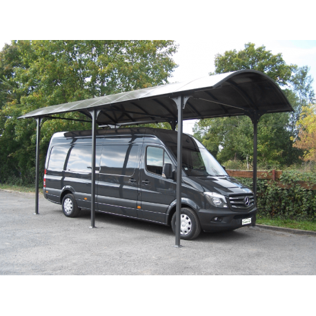 Carport Motorhome L7,60xH3,60m aluminum and polycarbonate Anti-UV Habrita