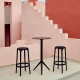 Lot de 4 tabourets hauts Brooklyn Vondom hauteur d'assise 66 blanc