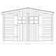 Cobertizo de jardín en Madera de Abeto Brut Habrita 9 m2