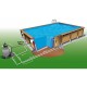 Piscina Madera Ubbink Linea 500x800 H140 Liner Azul