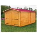 Garage en bois Habrita 21m2 en Epicea massif