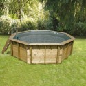 Pool Holz Ubbink Océa 430 H120cm Grau Liner