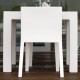 Ensemble table et 4 chaises Jut Vondom Blanc