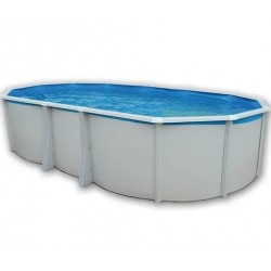 Round above ground pool TOI Prestigio white 350x132 with complete kit