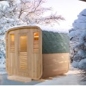 Gaïa Nova 6-seater outdoor sauna Holl's en Epicea