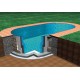 Piscine Ovale Ibiza Azuro 800x416 H120 avec Filtre à Sable