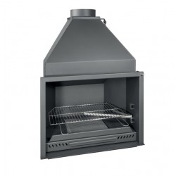 Barbecue Ferlux à encastrer S70 en acier avec hotte