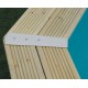 Piscina in legno Ubbink Azura 610x400 H120cm Fodera Beige