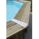 Zwembad Hout Ubbink Azura 610x400 H120cm Beige Liner