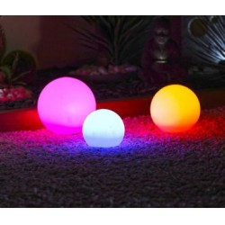 Lot de 3 Lampes Boule Lumineuse Flottante LED Ubbink