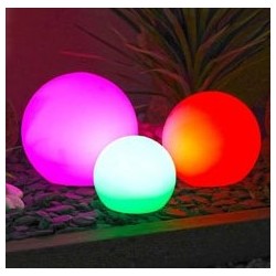 Set mit 3 Ubbink 20 LED Floating Ball Light Lampen