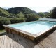 Zwembad Hout Sunwater 550x300 H140cm Blue Liner Ubbink