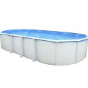 Piscina acima do solo TOI Ibiza Oval 730x366x132 com kit branco completo