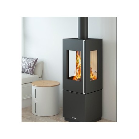 Holzofen Bronpi Bombay 3C 7kW mit 3 verglasten Seiten