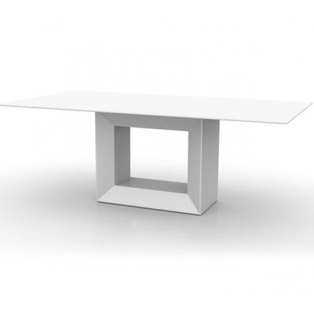 Mesa de comedor Vela 200 Vondom 300x100xH72 Blanco