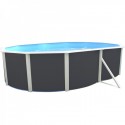 Piscina acima do solo TOI Prestigio oval 550x366x120 Anthracite