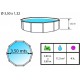 Above ground pool TOI Magnum round 350x132 Compact White