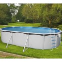 Piscine hors sol TOI Magnum ovale 640x366xH132 Compact Blanc