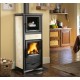 Stufa a legna con forno Nordica Extraflame Rossella più panna da 6,5kW