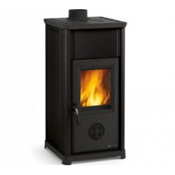 Estufa de leña Nordica Extraflame Tea 6.6kW negro Antracita