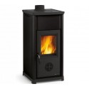 Estufa de leña Nordica Extraflame Tea 6.6kW negro Antracita