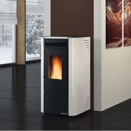 Geventileerde pelletkachel La Nordica Extraflame Ketty Evo 2.0 7kW Wit