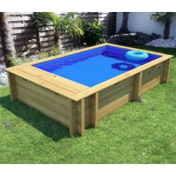 Pool'N Wooden Box Pool 620x250xH133 BWT myPool