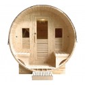 Outdoor sauna Gaïa Luna 6 seater Holl's en Epicea