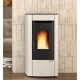 Stufa ventilata a pellet La Nordica Extraflame Sabry Prestige Line 7kW Avorio