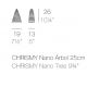 Chrismy Nano Vondom Multicolor Led RGB H26 Baum mit Batterie